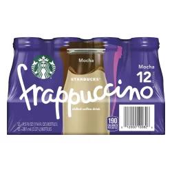 Starbucks Frappuccino Chilled Coffee Drink Mocha 9.5 Fl Oz 12 Count Bottle