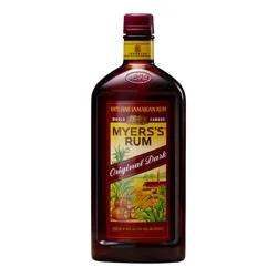 Myers's Original Jamaican Dark Rum, 750ml Traveler Bottle, 80 Proof