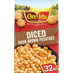 Ore-Ida Diced Hash Brown Frozen Potatoes, 32 oz Bag