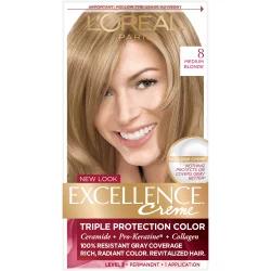 L'Oréal Excellence Triple Protection Permanent Hair Color - 6.3 fl oz - 8 M Blonde - 1 kit