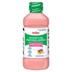 Meijer Advantage Care Electrolyte Solution, Strawberry Lemonade, With Prevital Prebiotics