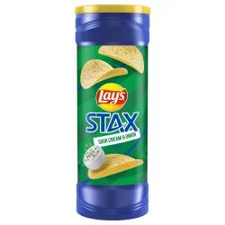 Lay's Stax Potato Crisps Sour Cream & Onion Flavored 5 1/2 Oz