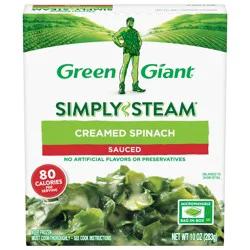 Green Giant Simply Steam Sauced Creamed Spinach 10 oz