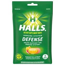 Halls Defense Vitamin C Citrus Dietary Supplement Drops