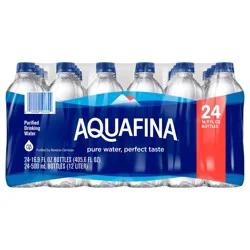 Aquafina Pure Unflavored Water - 24pk/16.9 fl oz Bottles