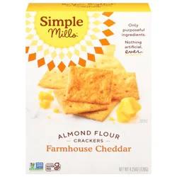 Simple Mills Almond Flour Farmhouse Cheddar Crackers 4.25 oz