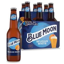 Blue Moon Belgian White Wheat Ale, 5.4% ABV, 6-pack, 12-oz. beer bottles