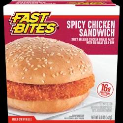 Fast Bites Spicy Breaded Chicken Sandwich