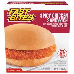 Fast Bites Spicy Breaded Chicken Sandwich, 5 oz (Frozen)