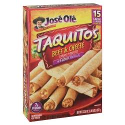 José Olé Beef & Cheese Flour Taquitos