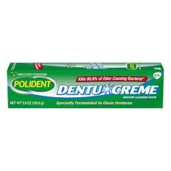 Polident Dentu-Creme Triple Mint Fresh Denture Cleaner Paste - 3.9 Ounces