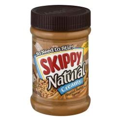 Skippy Natural Creamy Peanut Butter Spread 15 oz