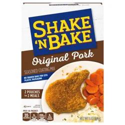 Shake 'n Bake Original Pork Seasoned Coating Mix, 5 oz Box, 2 ct Packets