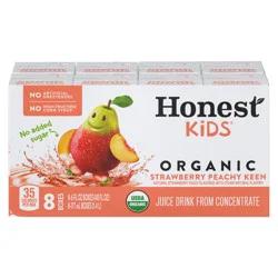 Honest Tea Honest Kids Organic Strawberry Peach Keen Juice Drink - 8pk/6 fl oz Boxes