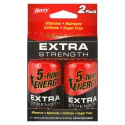 5-Hour Energy 2 Pack Extra Strength Berry Energy Shot 2 - 1.93 fl oz Cans