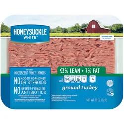 Honeysuckle White 93% Lean Fat Ground Turkey Tray