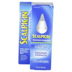 Scalpicin Scalp Itch Relief Maximum Strength with Aloe Liquid - 1.5 Fl. Oz.
