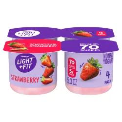 Light + Fit Nonfat Gluten-Free Strawberry Yogurt Cups