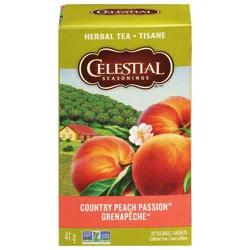 Celestial Seasonings Caffeine Free Country Peach Passion Herbal Tea 20 Tea Bags
