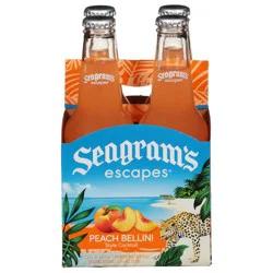 Seagram's Escapes Peach Belllini Malt Beverage 4 - 11.2 fl oz Bottles