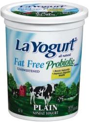 La Yogurt Fat Free Plain Quart