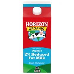 Horizon Organic 2% Reduced Fat High Vitamin D Milk, Half Gallon