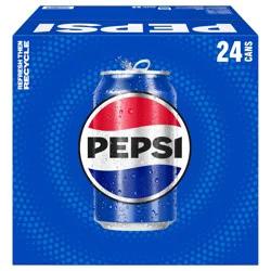 Pepsi Soda Cola 12 Fl Oz 24 Count