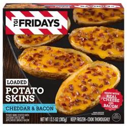 T.G.I. Friday's Loaded Cheddar & Bacon Potato Skins Frozen Snacks - 13.5oz