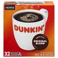 Dunkin' Medium Roast Original Blend Coffee K-Cup Pods