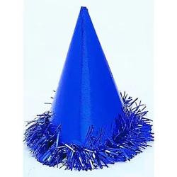 Unique Blue Fringed Foil Hats