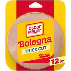 Oscar Mayer Thick Cut Bologna made with chicken & pork, beef added Sliced Lunch Meat, 12 oz. Pack
