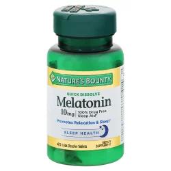 Nature's Bounty Melatonin 10 Mg Quick Dissolve Tablets