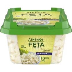 Athenos Traditional Crumbled Feta Cheese Tub