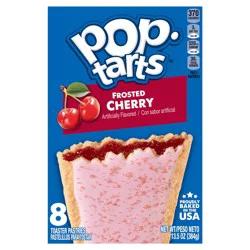Pop-Tarts Toaster Pastries, Frosted Cherry, 13.5 oz, 8 Count