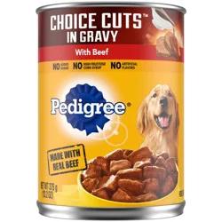 Pedigree Choice Cuts In Gravy Adult Canned Soft Wet Dog Food With Beef