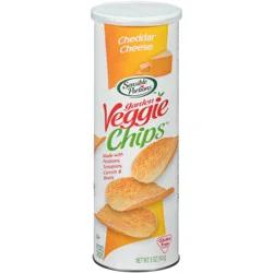 Sensible Portions Garden Veggie Chips Cheddar Cheese Potato Crisps 5 oz. Canister