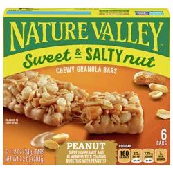 Nature Valley Granola Bars, Sweet and Salty Nut, Peanut, 1.2 oz, 6 ct