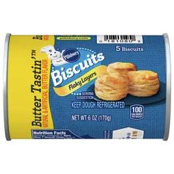 Pillsbury Flaky Layers Butter Tastin' Biscuits, 5 ct
