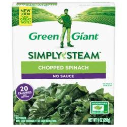 Green Giant Simply Steam No Sauce Chopped Spinach 9 oz