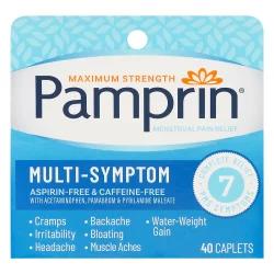 Pamprin Maximum Strength Multi-Symptom Menstrual Pain Relief