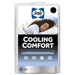 Sealy Cooling Comfort Zippered Pillow Protector - White