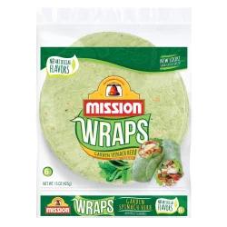 Mission Wraps Garden Spinach Herb Tortillas