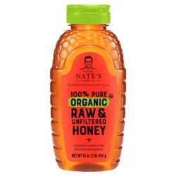 Nature Nate's Honey Co. Nature Nate's 100% Pure Organic, Raw & Unfiltered, 16oz