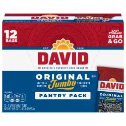 DAVID Jumbo Original Roasted & Salted Sunflower SeedsPantry Pack