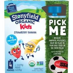Stonyfield Organic Kids Strawberry Banana Lowfat Yogurt