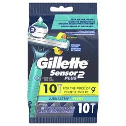 Gillette Sensor 2 Lubastrip Pivot Disposable Razors 10 ea