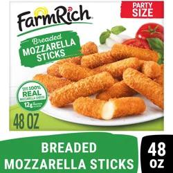 Farm Rich Breaded Mozzarella Cheese Sticks, Frozen, 48 oz