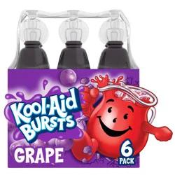 Kool-Aid Bursts Grape Artificially Flavored Soft Drink, 6 ct Pack, 6.75 fl oz Bottles