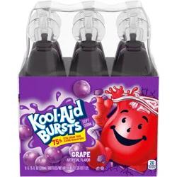 Kool-Aid Bursts Grape Artificially Flavored Soft Drink, 6 ct Pack, 6.75 fl oz Bottles