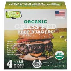 Free Graze Organic Grass-Fed Beef Burgers 4 ea
